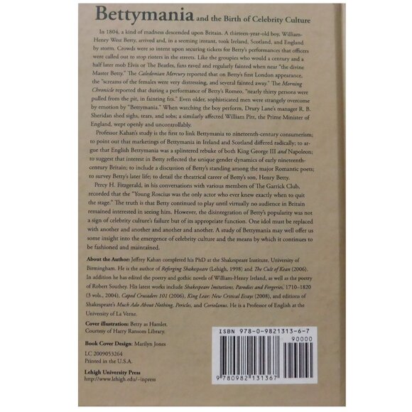 Book British Theater, Bettymania and Birth of Celebrity Culture, Jeffrey Kahan - Picture 2 of 2
